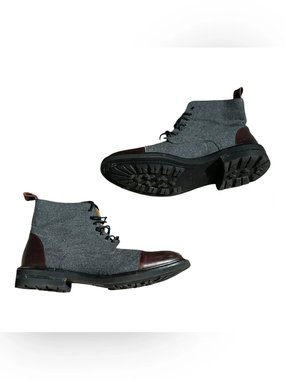 Taft Jack Boot in Grey/Oxblood